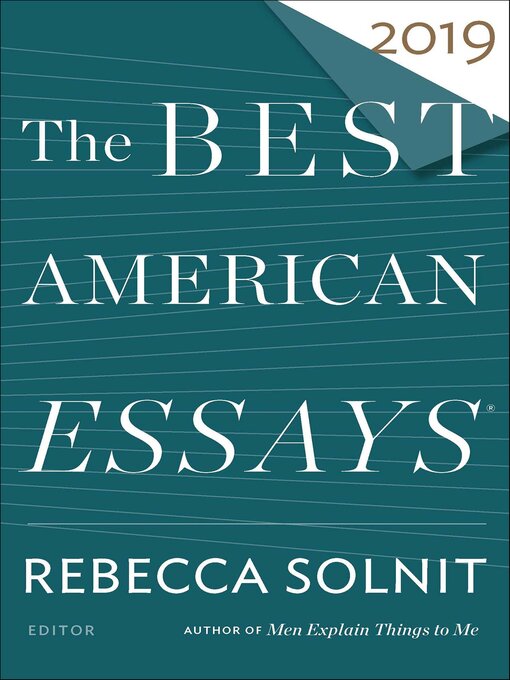 Title details for The Best American Essays 2019 by Robert Atwan - Available